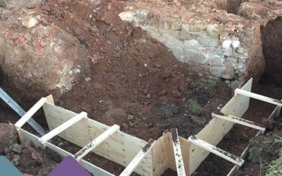 Avoiding Party Wall Damage, Shuttering an Open Trench