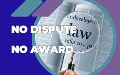 No Dispute, No Award