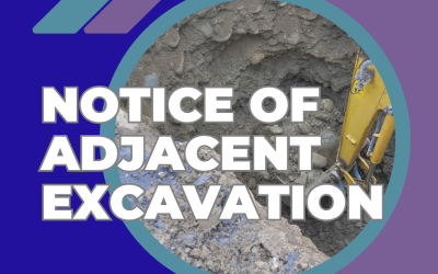 Notice of Adjacent Excavation