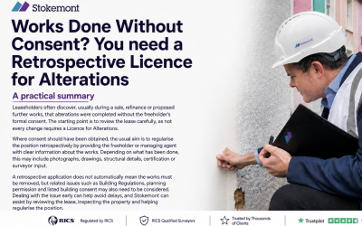 Works Done Without Consent? You need a Retrospective Licence for Alterations