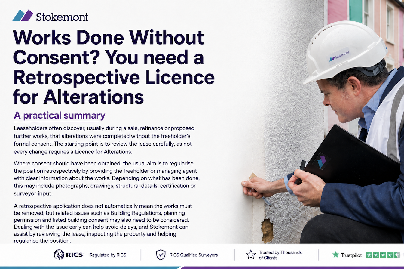 Works Done Without Consent? You need a Retrospective Licence for Alterations Works Done Without Consent? You need a Retrospective Licence for Alterations